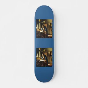 Johannes Vermeer's The Geographer (circa 1669) Skateboard