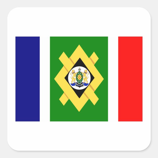 Johannesburg Flag Square Sticker (Front)