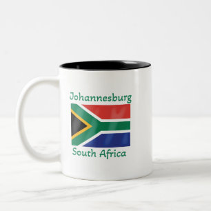 Johannesburg South Africa Flag  Coffee Mug