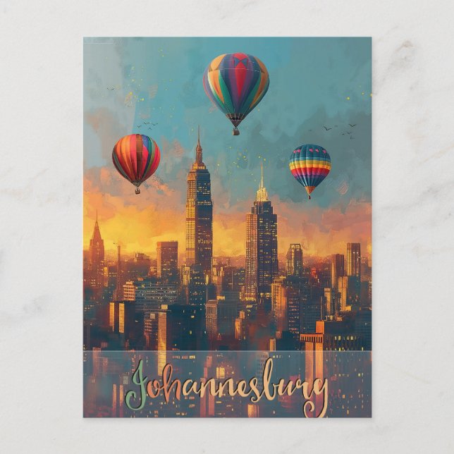 Johannesburg Vintage Postcard (Front)