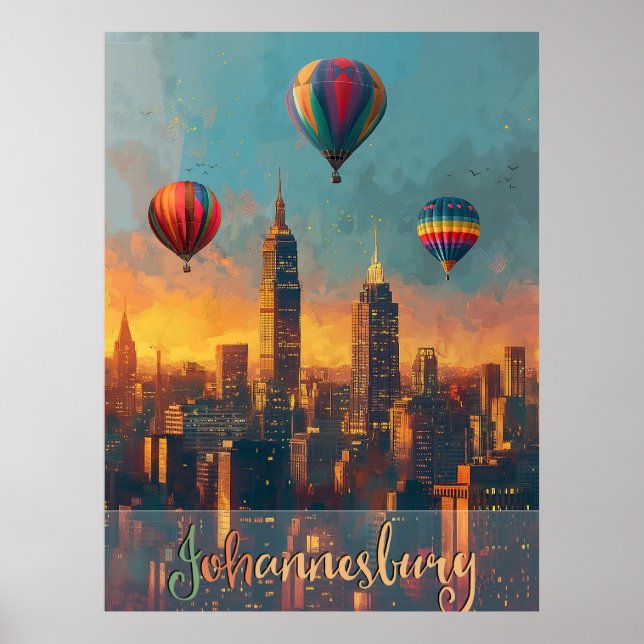 Johannesburg Vintage Poster (Front)