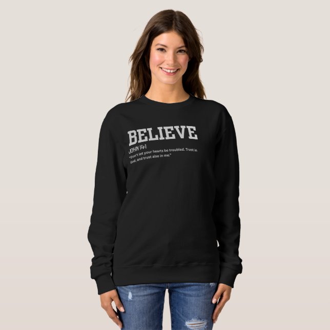 John14:1 Women's sweatshirt (Front Full)