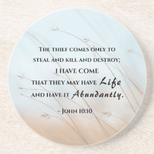 John 10:10 I have come that they may have life Coaster