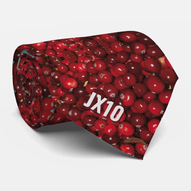 John 10:10 JX10 | Cranberries | Monogram Tie (Rolled)