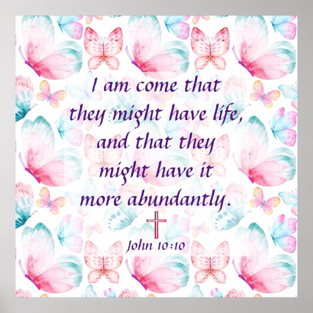 John 10:10   poster (Front)