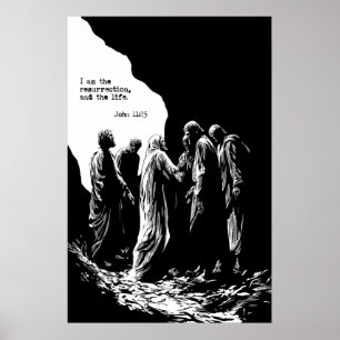 John 11 25 Resurrection Art Print I Am the