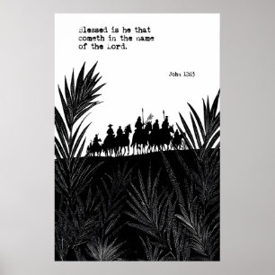 John 12 13 Palm Sunday Art Print Blessed Is He