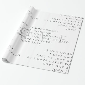 John 13:34 Gift Wrap Christmas Wrapping Paper