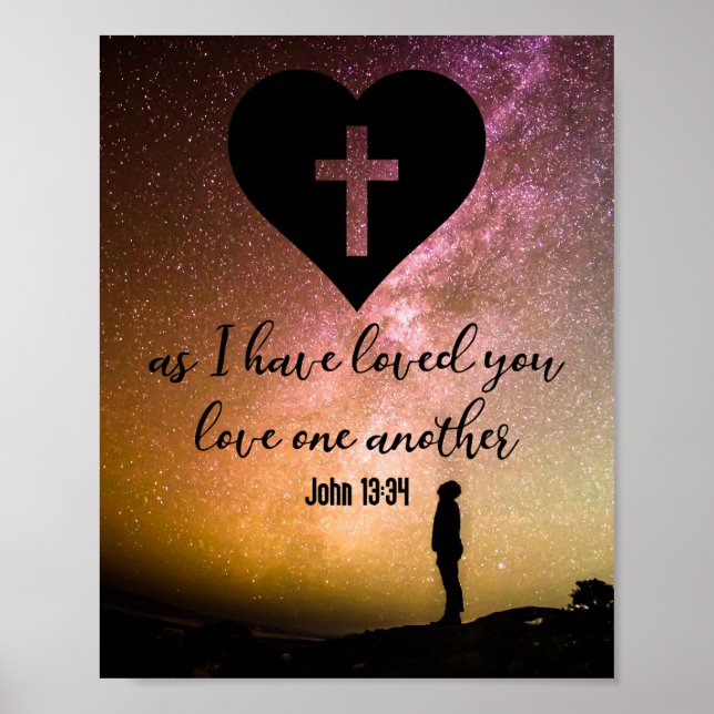 John 13:34 poster (Front)