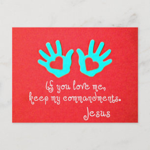 John 14:15 postcard