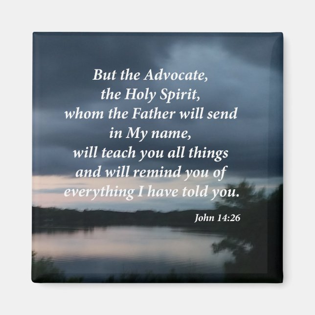 John 14:26 magnet (Front)