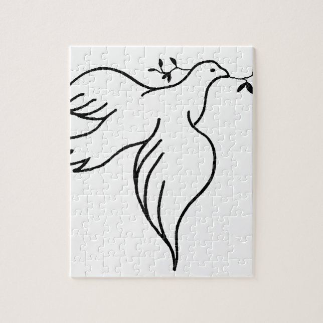 John 14:27 Bible verse Religion Christianity Dove Jigsaw Puzzle (Vertical)