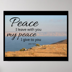 John 14:27 Canvas Print Peace I Leave With You