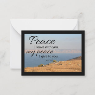 John 14:27 Flat Notecard Peace I Leave With You