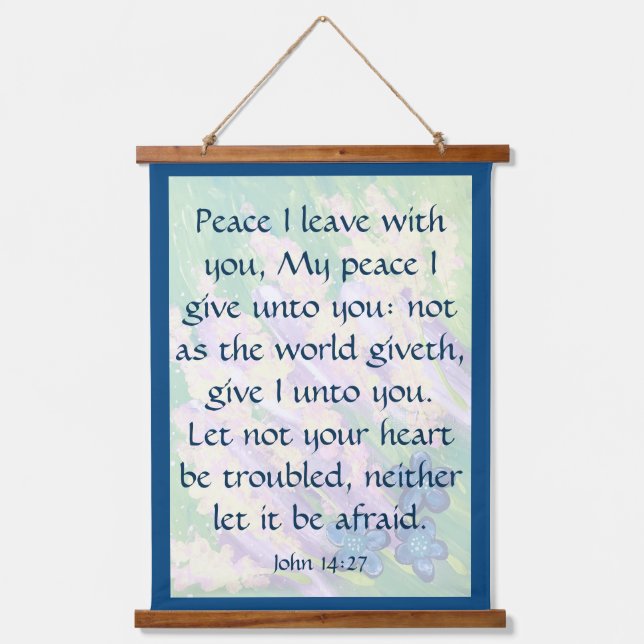 John 14:27 hanging tapestry (Front)