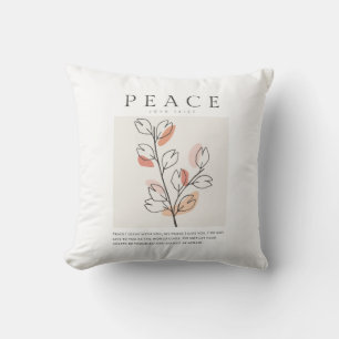John 14:27 Peace I leave with you Cushion