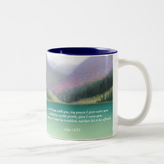John 14:27 Peaceful Bible Verse Mug