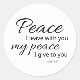 John 14:27 Sticker Peace I Give to You