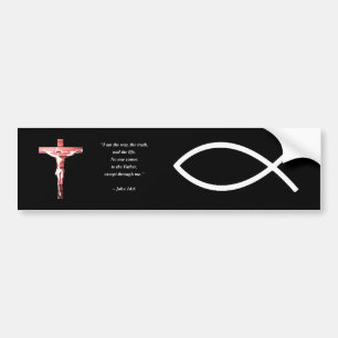 JOHN 14:6 Bible Verse Bumper Sticker