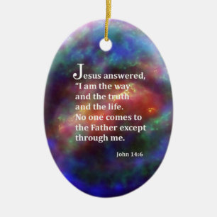 John 14:6 ceramic tree decoration