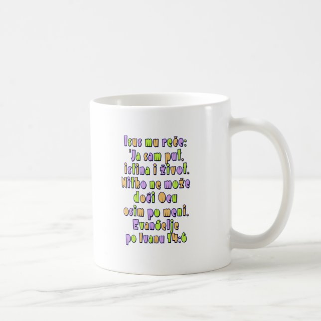John 14:6 Croatian Coffee Mug (Right)