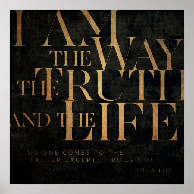 John 14:6 II Poster (Front)
