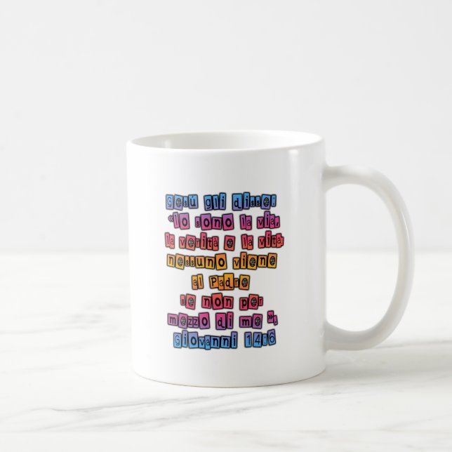 John 14:6 Italian Coffee Mug (Right)