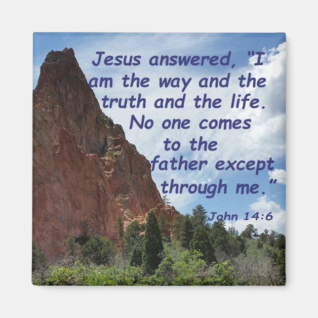 John 14:6 magnet (Front)