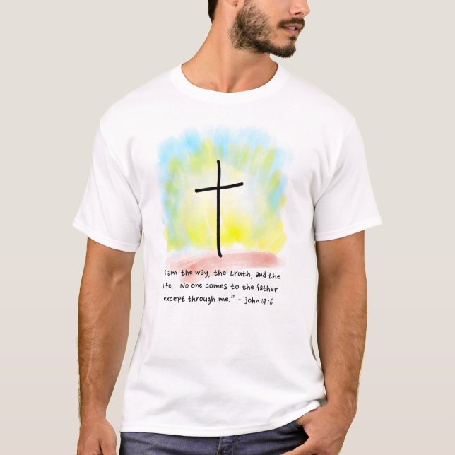 JOHN 14:6 Men's T-Shirt (Front)