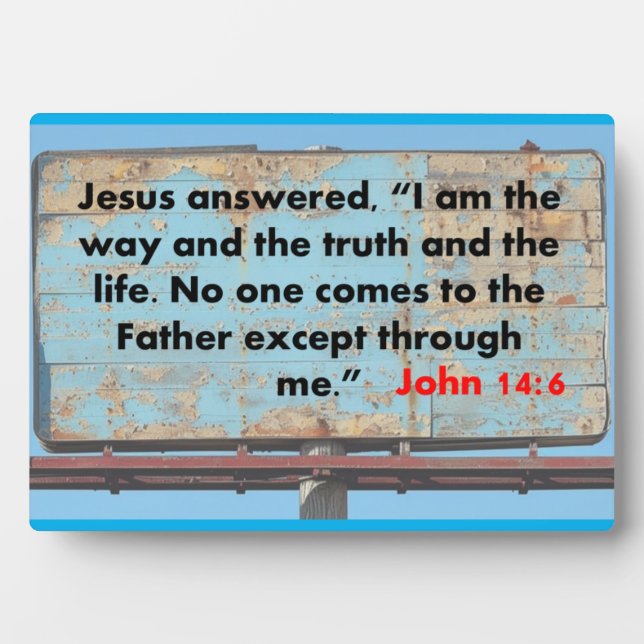 John 14:6   plaque (Front)