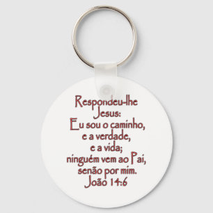 John 14:6 Portuguese Key Ring