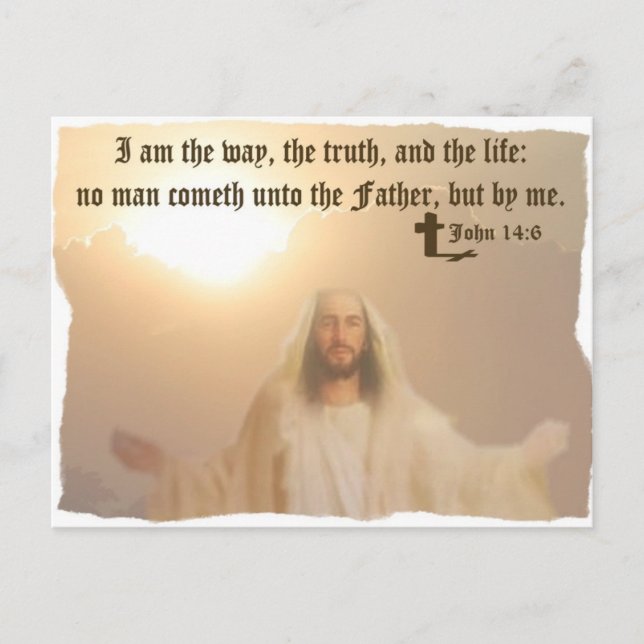John 14:6 postcard (Front)