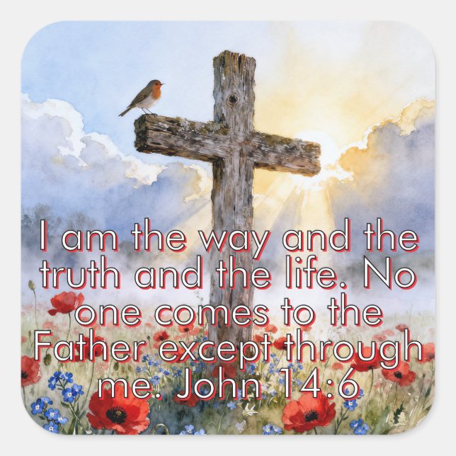 John 14:6 Shareable Stickers (Front)