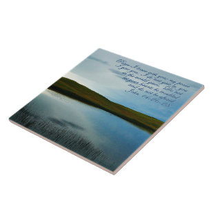 John 14 Peace Scripture Inspirational Ceramic Tile