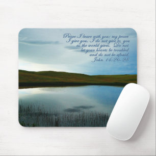 John 14 Peace Scripture Inspirational Mouse Pad