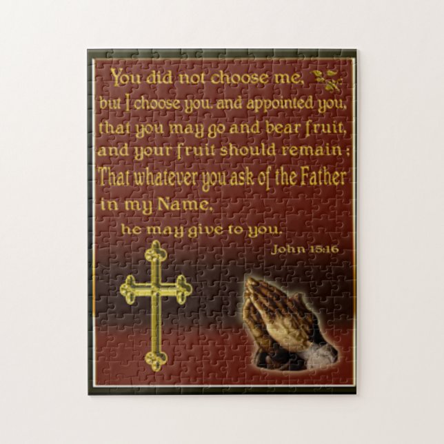 John 15:16 puzzle (Vertical)