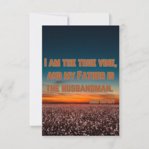 John 15:1 KJV Bible Verse Pic Greeting Card