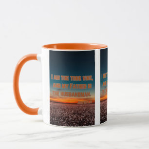 John 15:1 KJV Bible Verse Pic Two-Tone Mug