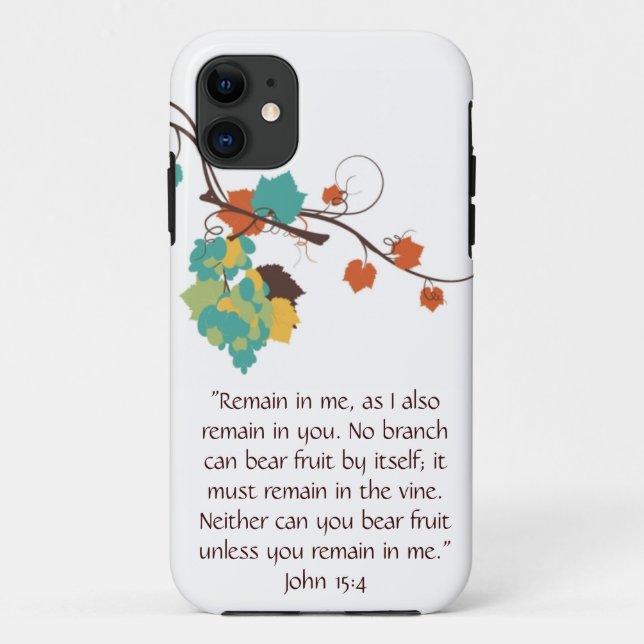 John 15:4 iPhone Case (Back)
