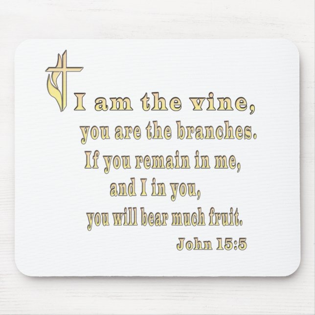 John 15:5 clothing and more mouse pad (Front)