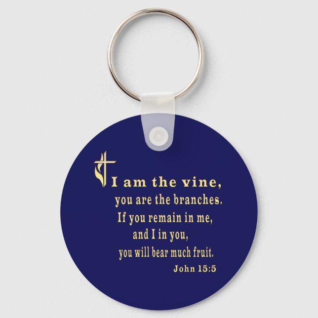 JOhn 15:5 Key Ring (Front)