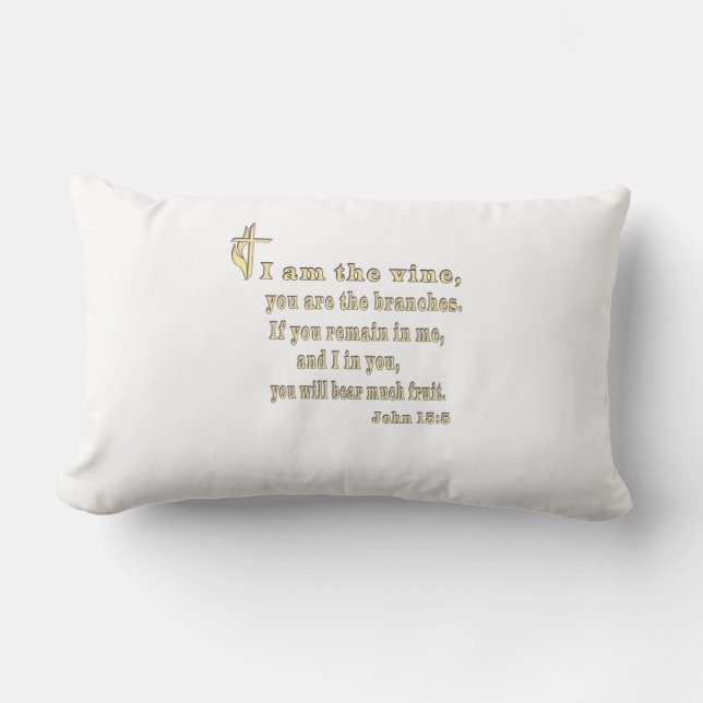 John 15:5  lumbar cushion (Front)