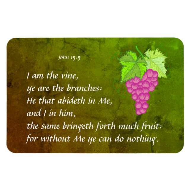 John 15:5   magnet (Horizontal)