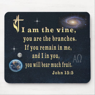 JOhn 15:5 Mouse Pad