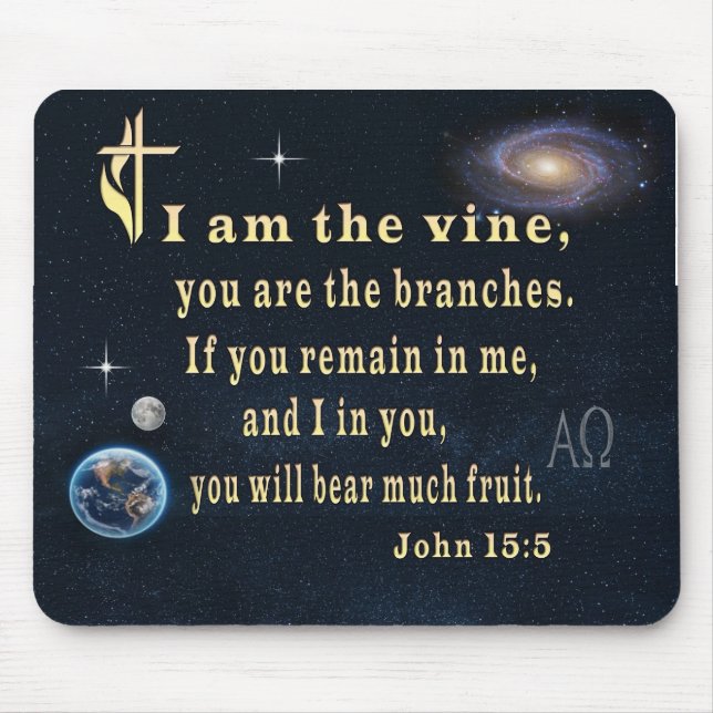 John 15:5  mouse pad (Front)
