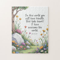 John 16:33 Bible Verse Image  Poster