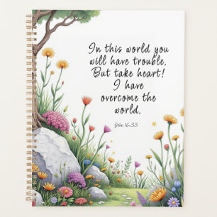 John 16:33 Bible Verse Image  Poster Planner