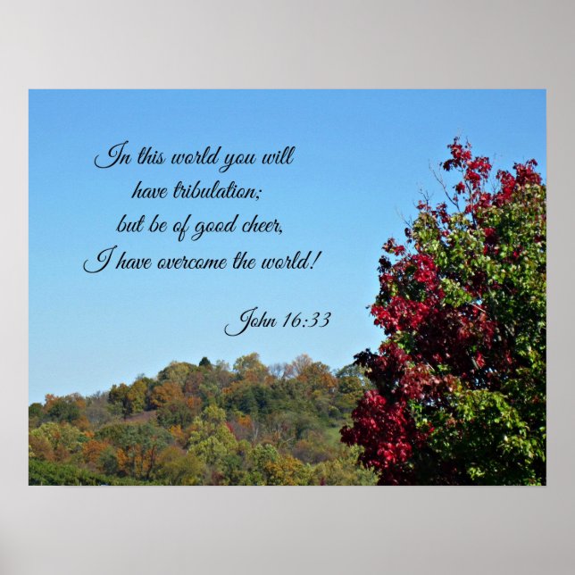 John 16:33 In the world you will have... Poster (Front)