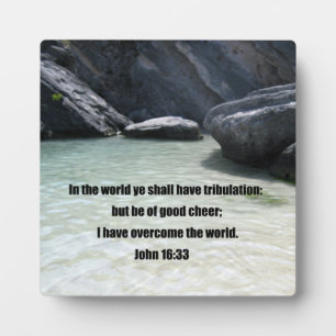 John 16:33 plaque