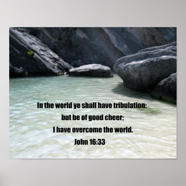 John 16:33 poster (Front)